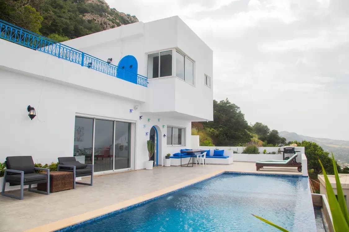 Villa Pilaw — Rafraf · Piscine Privée & Vue Nature à 7 min de la Plage