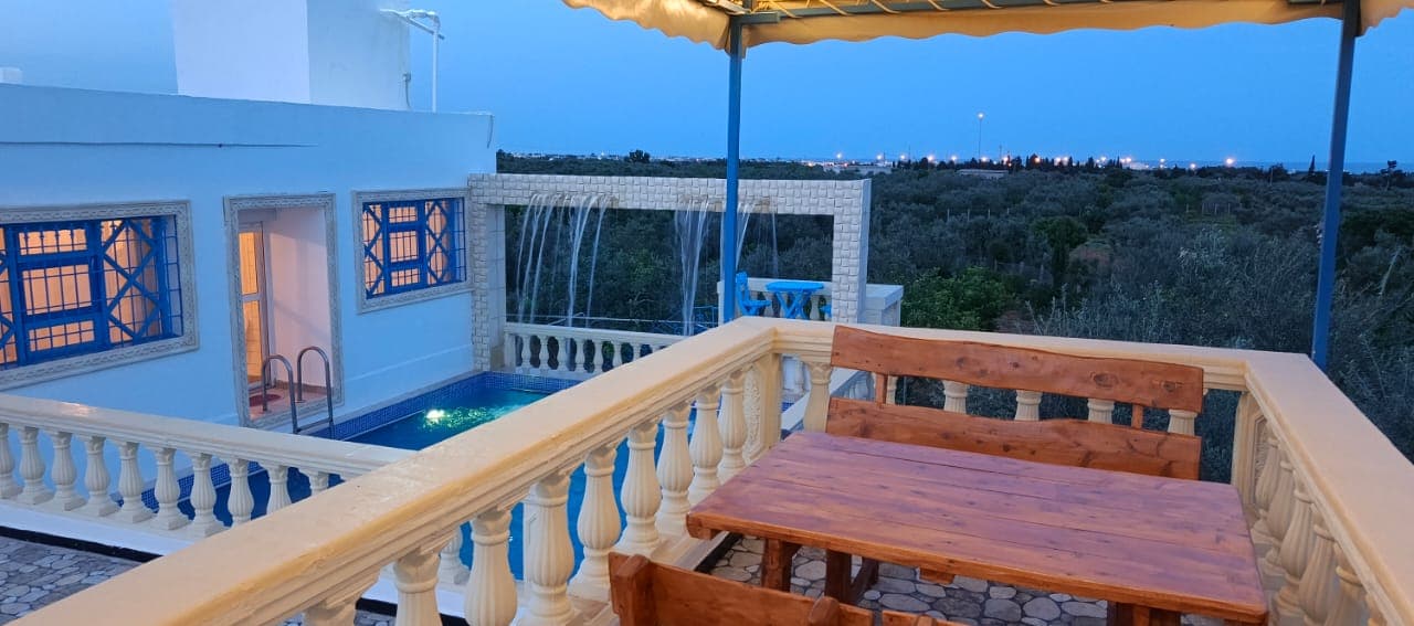 Nabeul, Tazarka – villa Le petit Paradis avec 2 suites